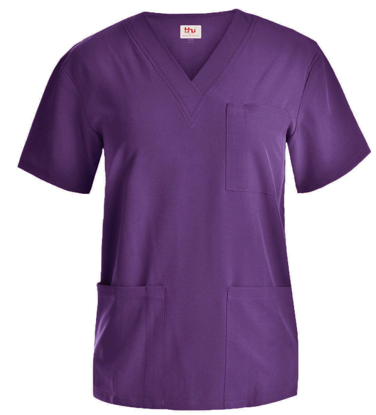 Beverly Hills Unisex Stretch Grape Scrub Top