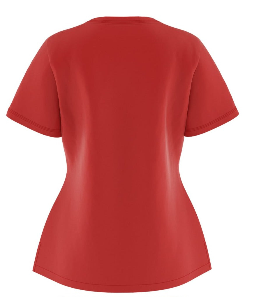 Beverly Hills Red Stretch Jogger Top - Women's