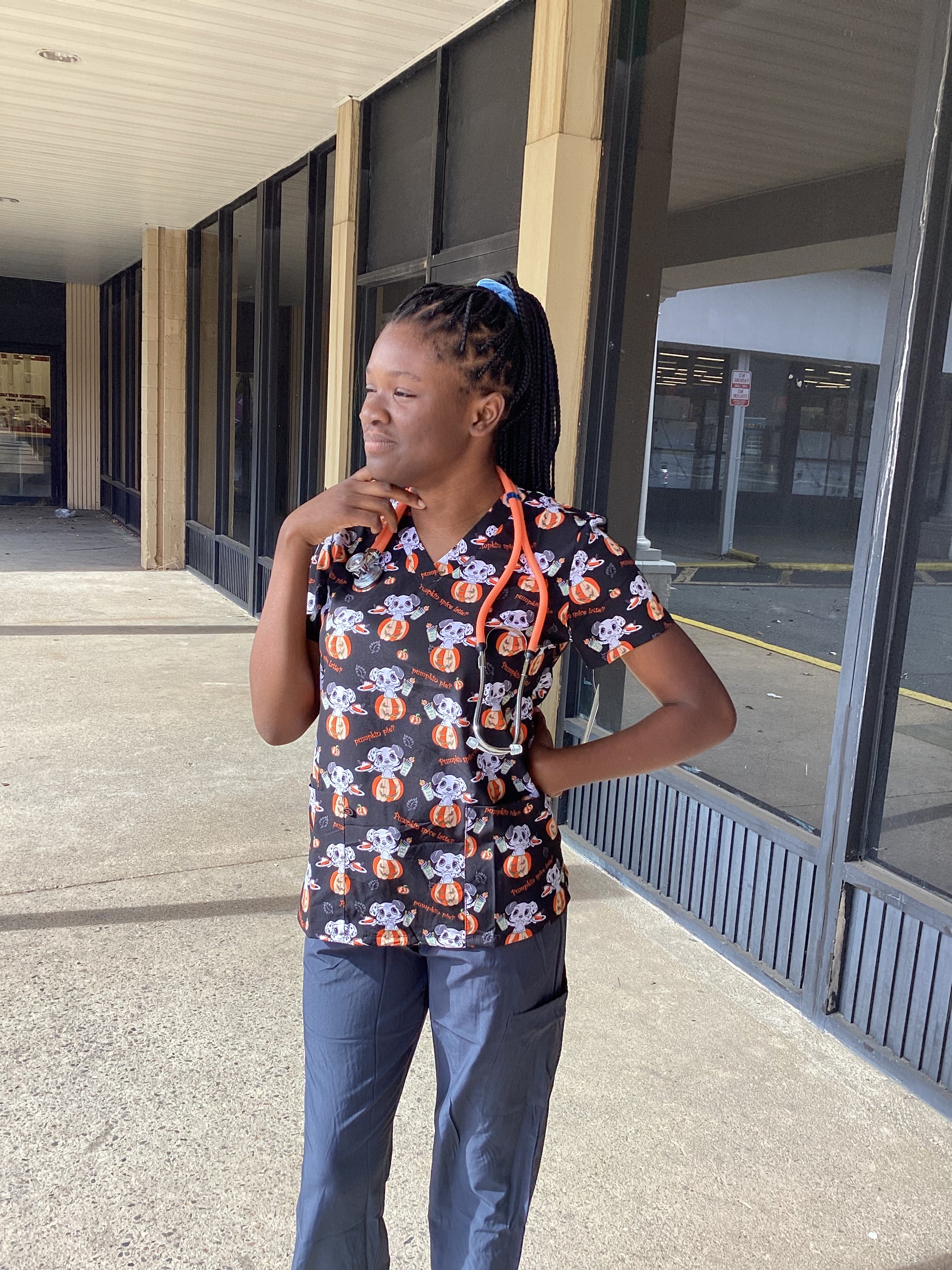 Print Top - Pumpkin Flavored