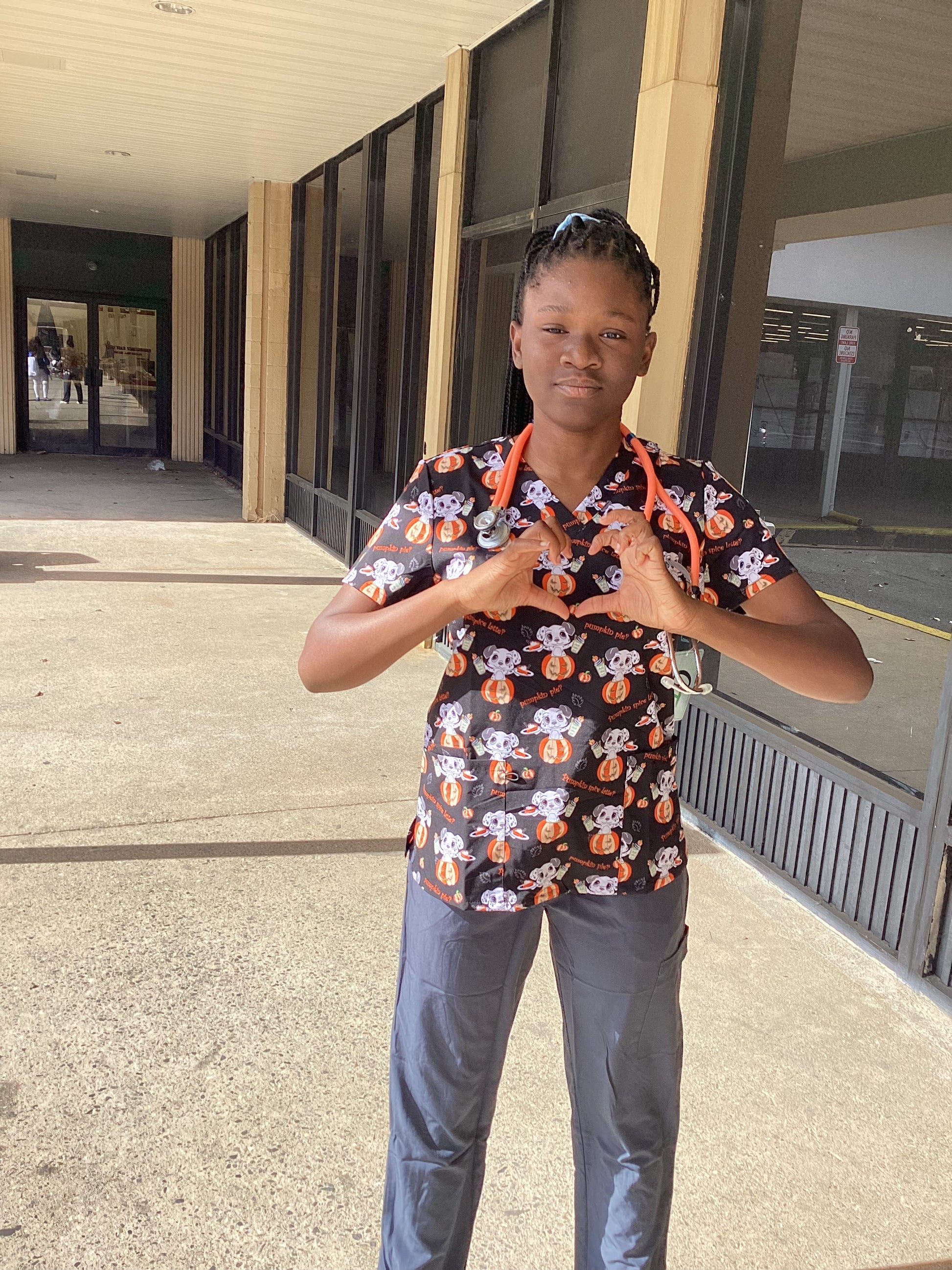 Print Top - Pumpkin Flavored