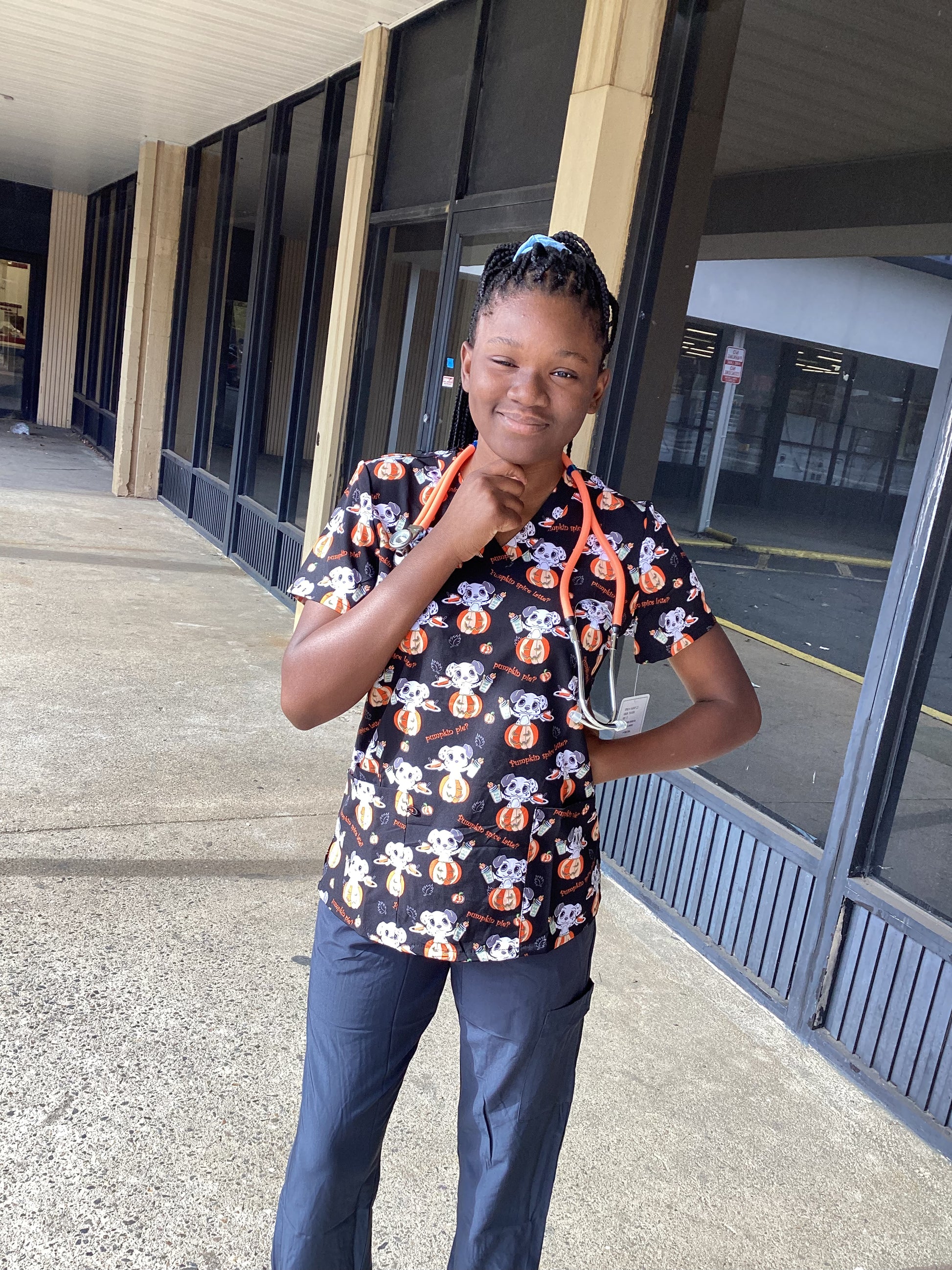 Print Top - Pumpkin Flavored