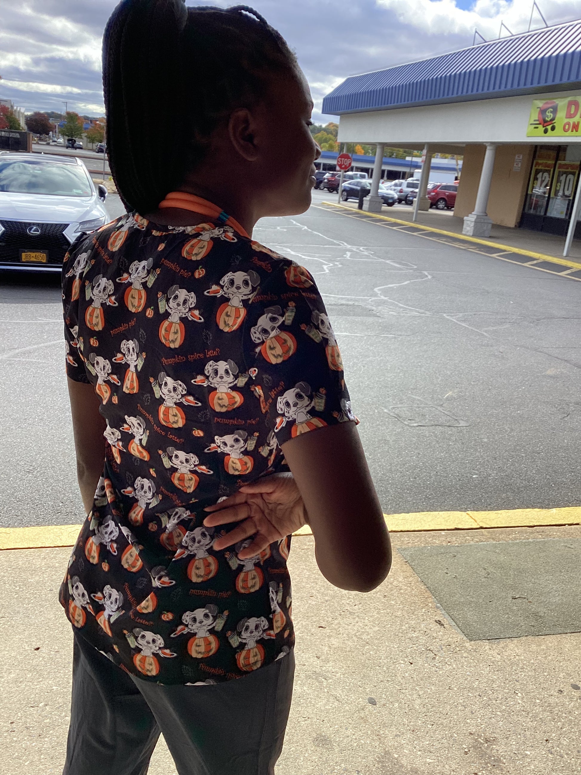 Print Top - Pumpkin Flavored