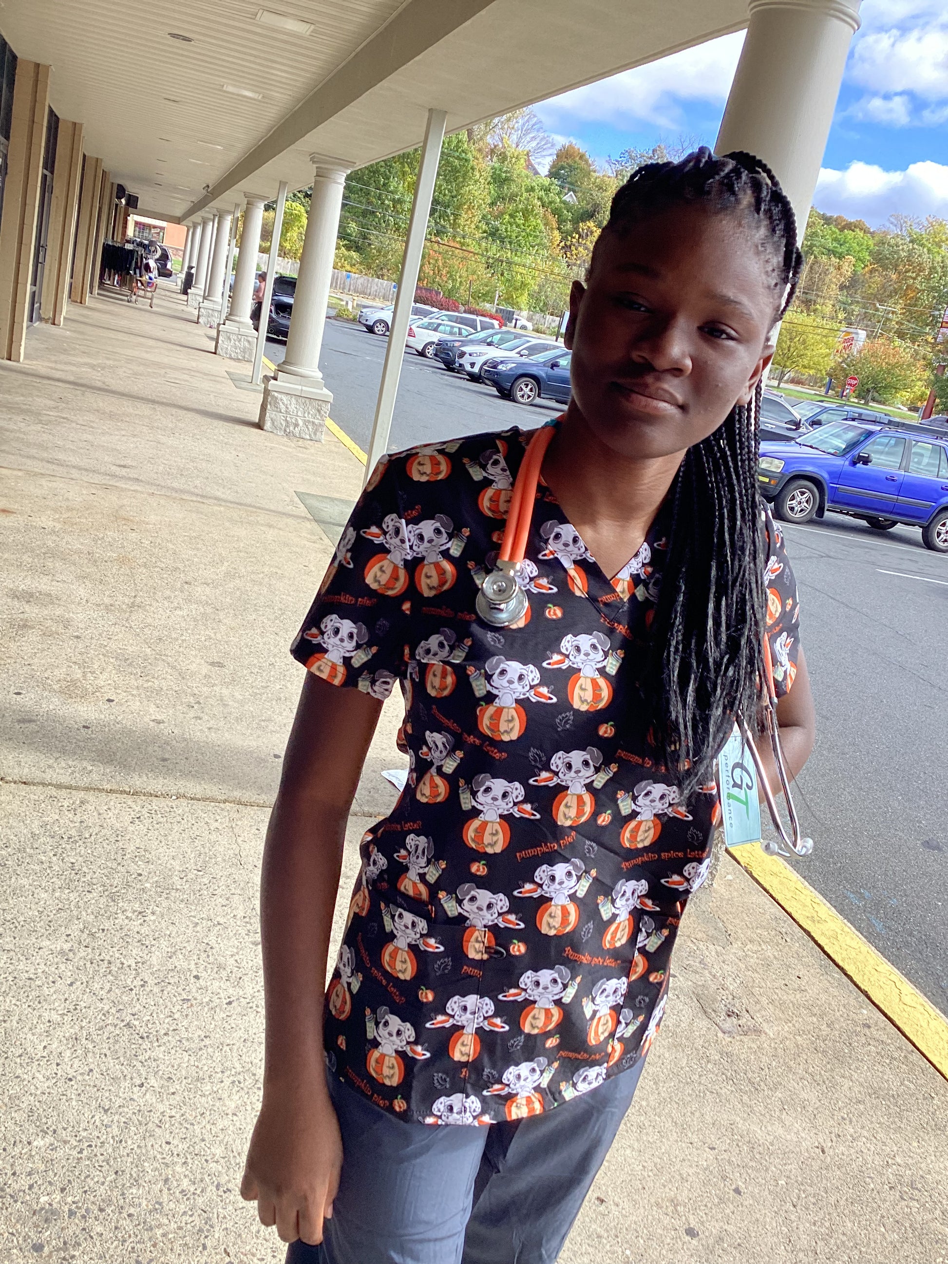 Print Top - Pumpkin Flavored