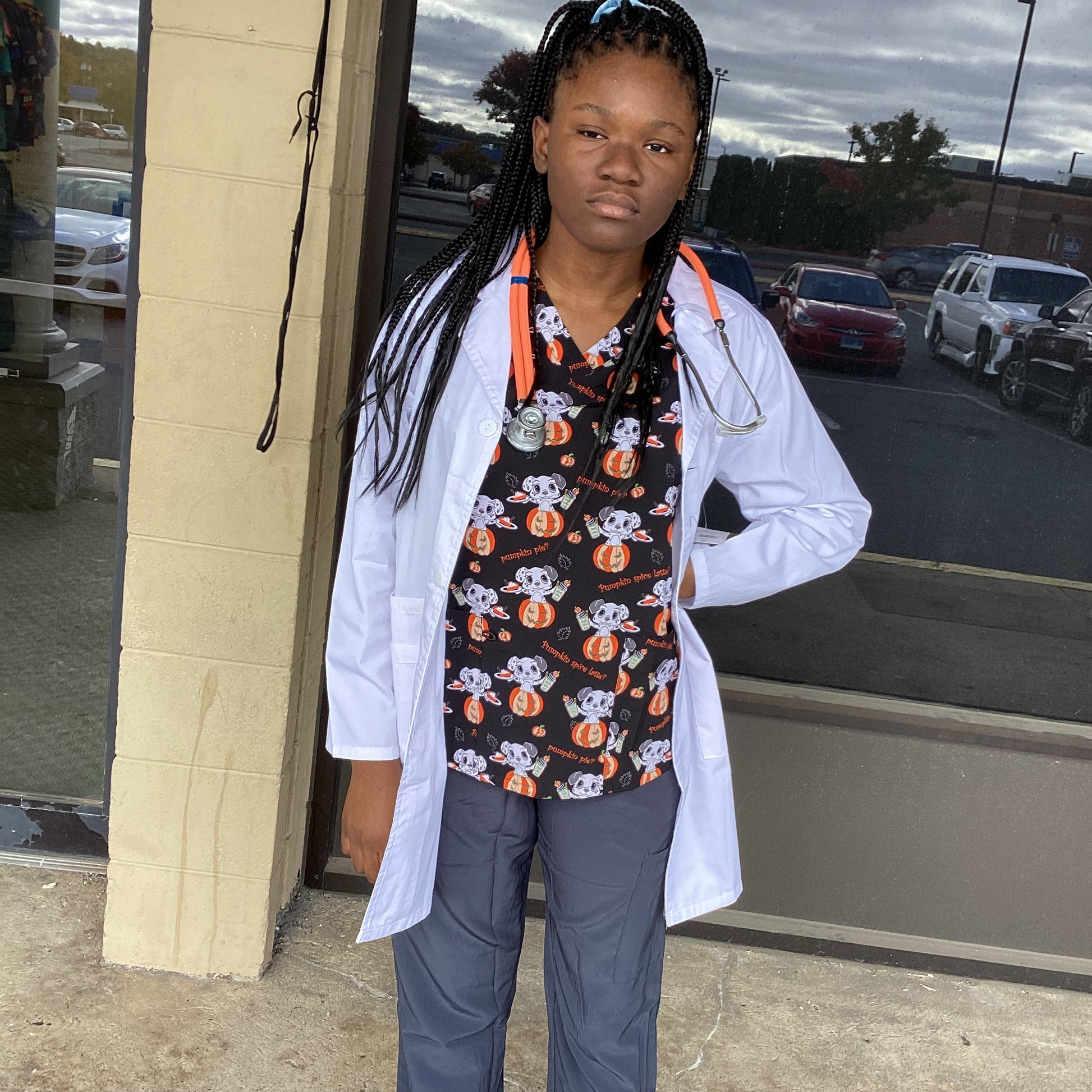 Print Top - Pumpkin Flavored