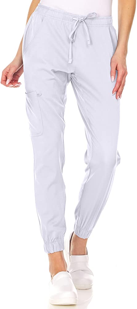 Mini Marilyn White 4-Way Stretch Jogger Pant
