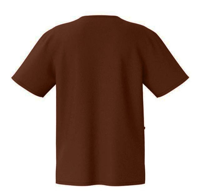 Beverly Hills Brown Jogger Stretch Scrub Top