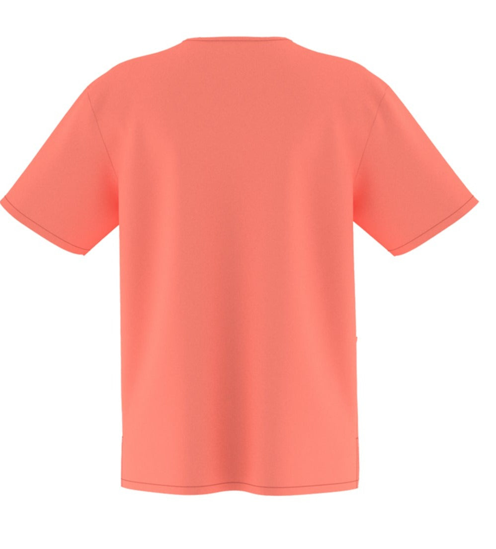 Beverly Hills Tangerine Jogger Stretch Scrub Top