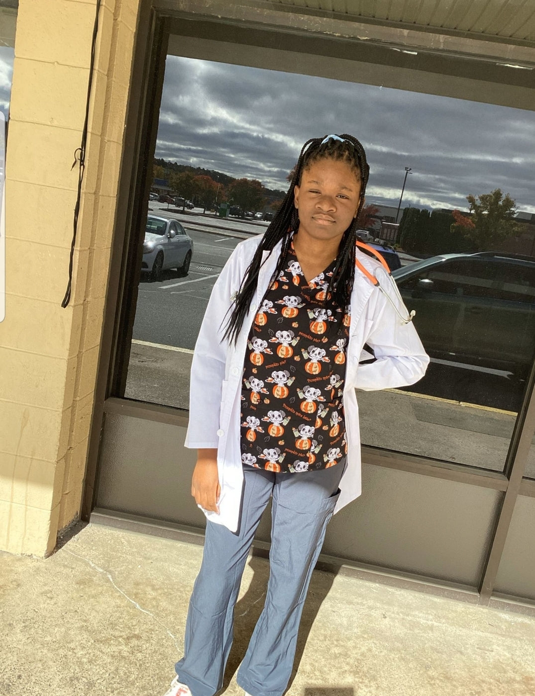 Print Top - Pumpkin Flavored