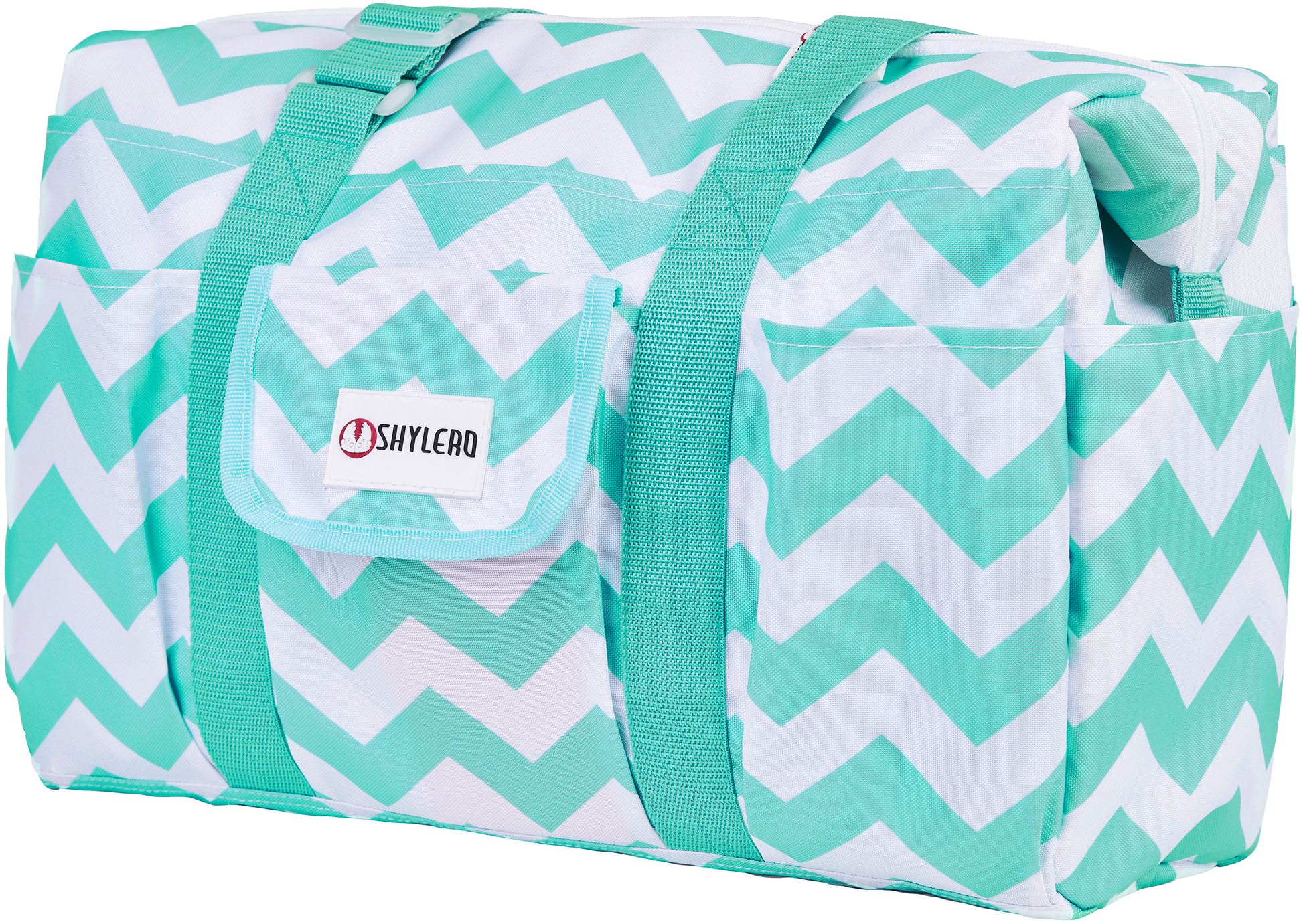 Multi-purpose Tote Bag Waterproof - Turquoise Green Chameleon