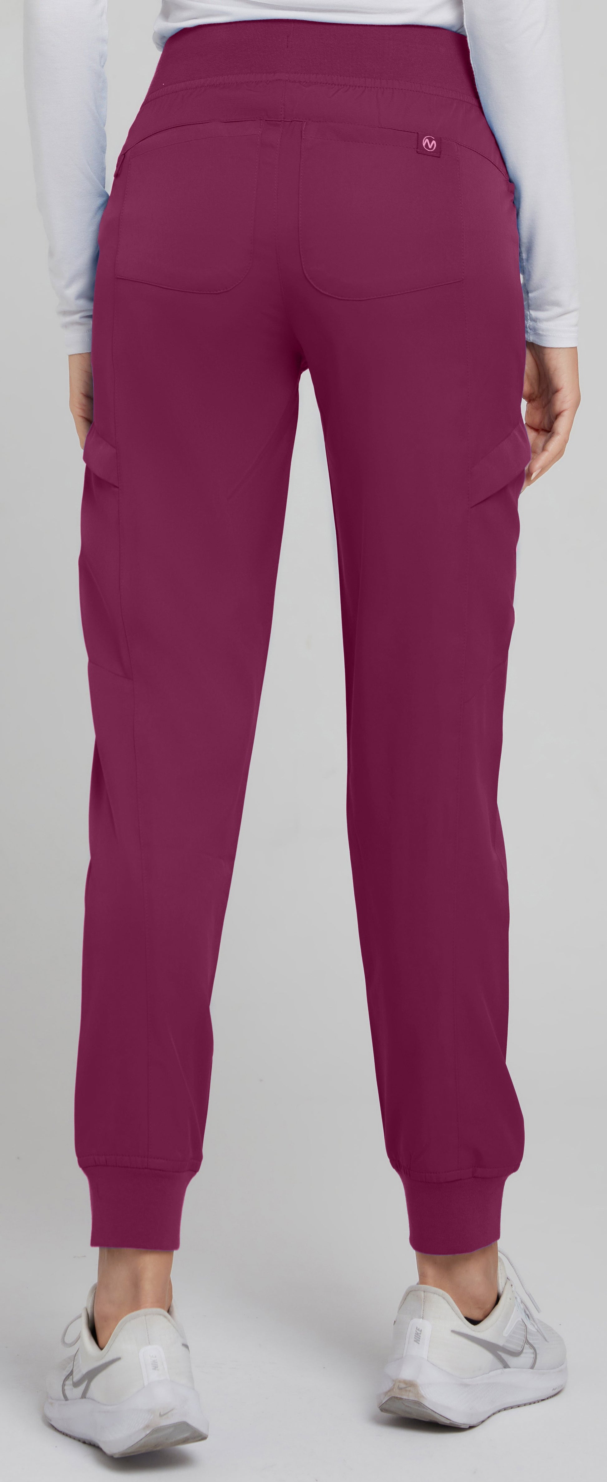 Medichic Wine Knit Waist Jogger Pant - April