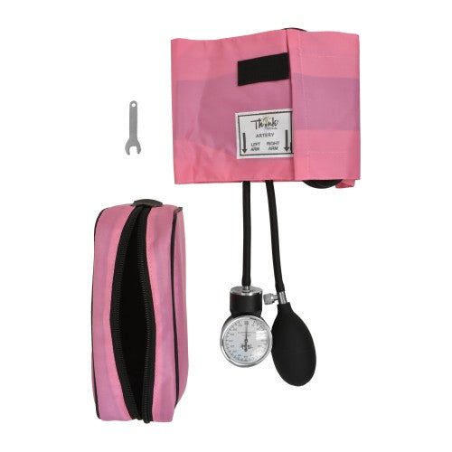 Adult Aneroid Sphygmomanometer - Pink
