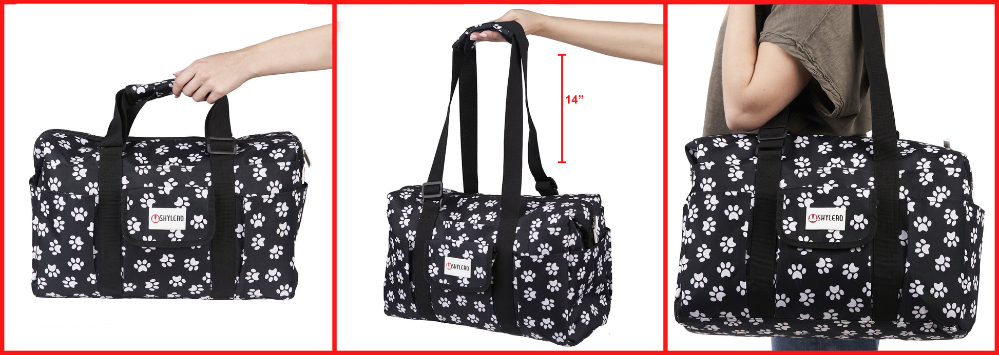 Multi-purpose Tote Bag Waterproof - Footprints