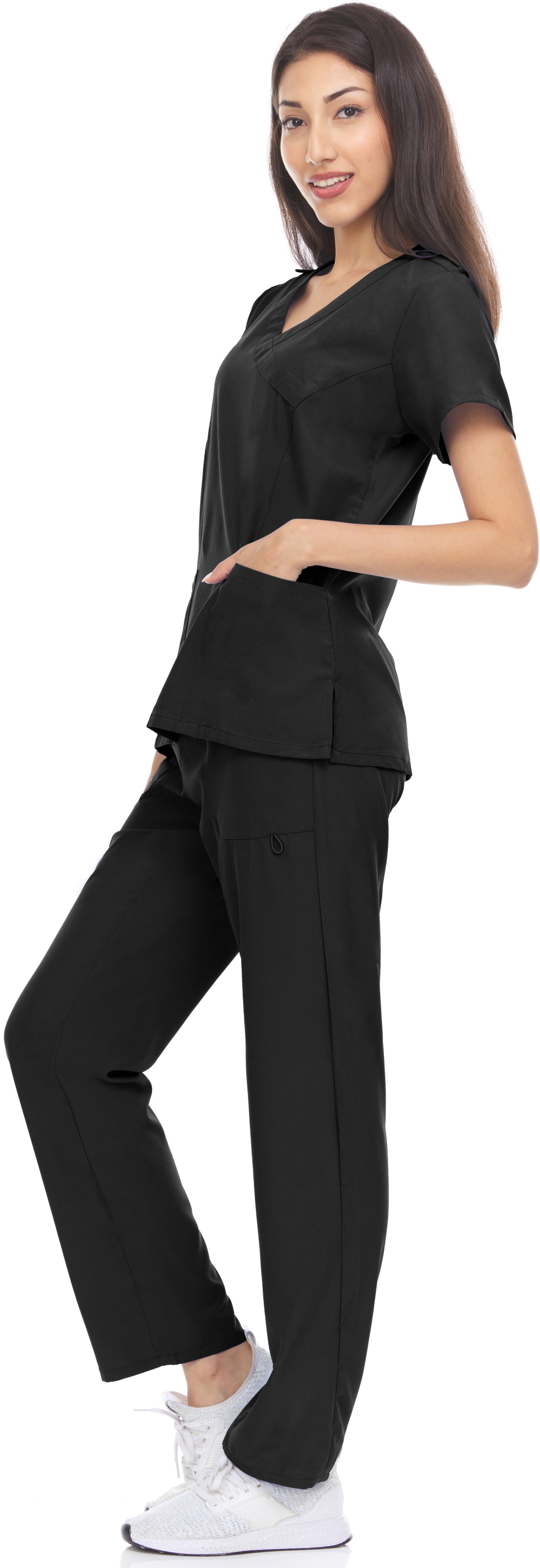 Hey Collection Mock Wrap Top - Black