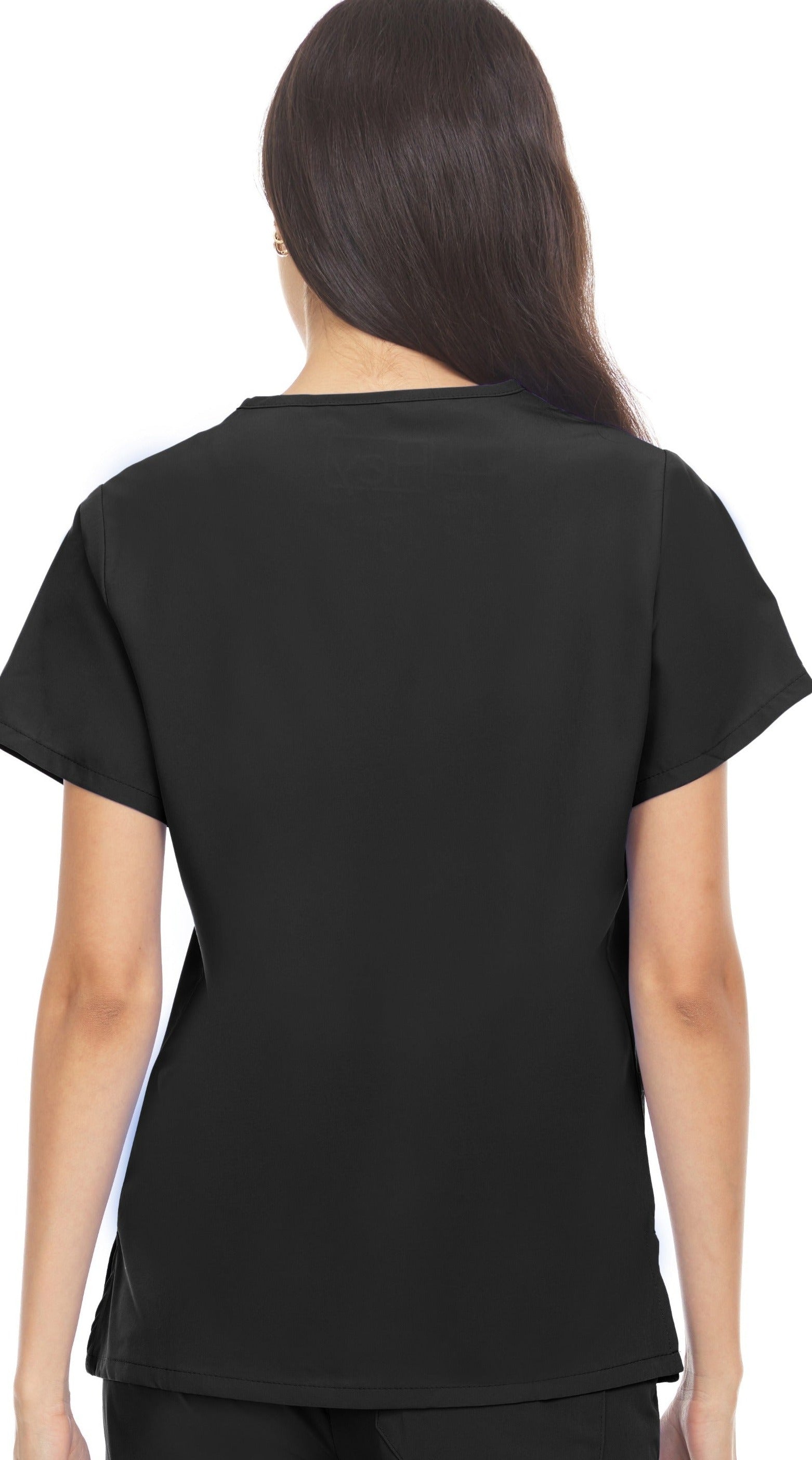 Hey 4-Way Stretch V-Neck Top - Black