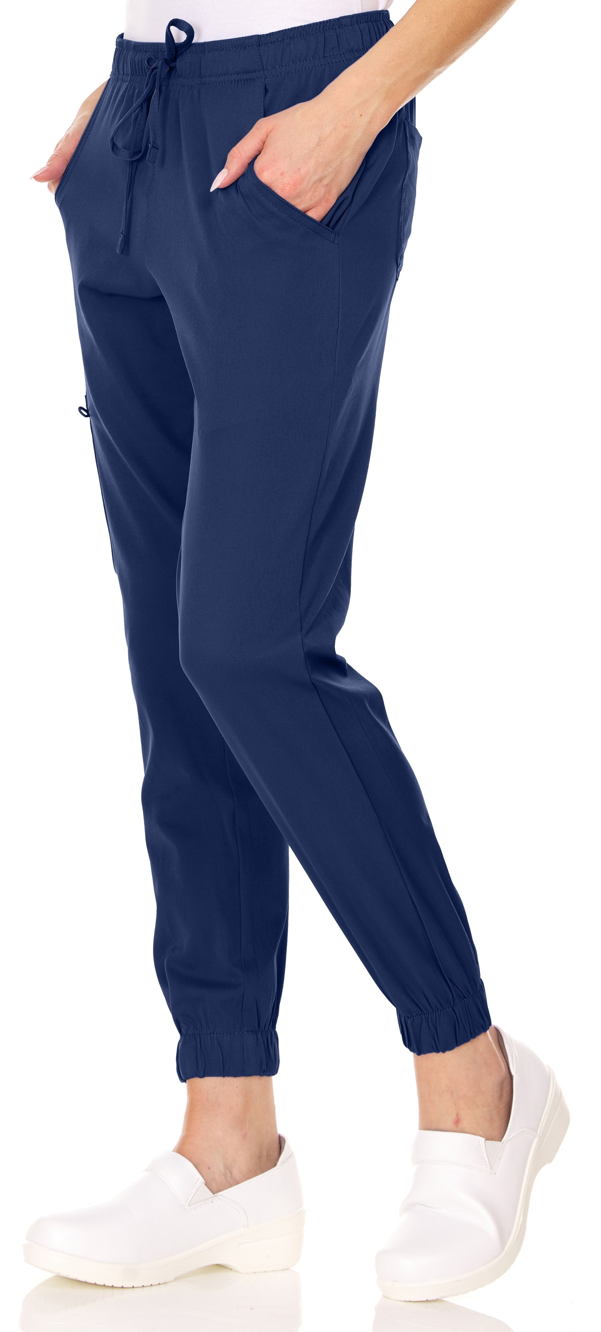 Mini Marilyn Navy Blue 4-Way Stretch Joggers