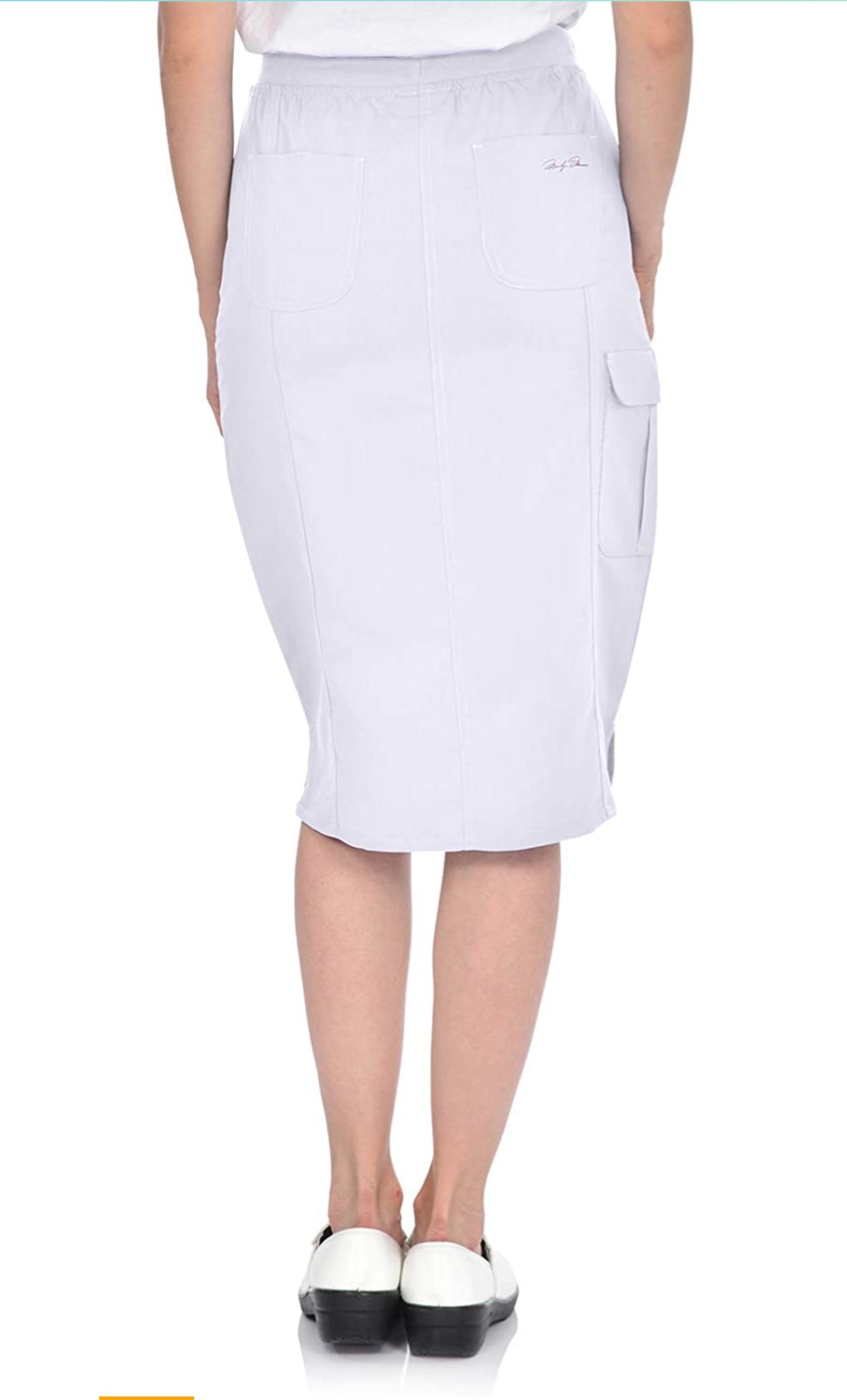 Mini Marylin Stretch Knit Skirt White
