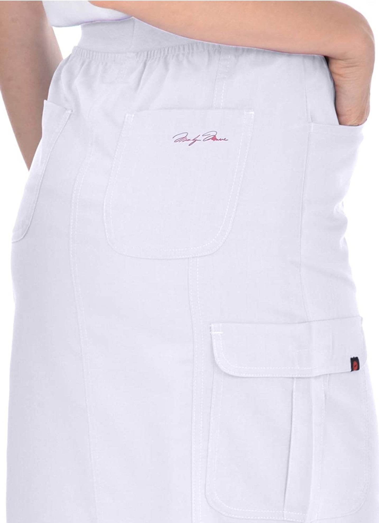 Mini Marylin Stretch Knit Skirt White