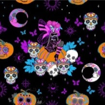 Print Top - Halloween Fairy Silver Glitter