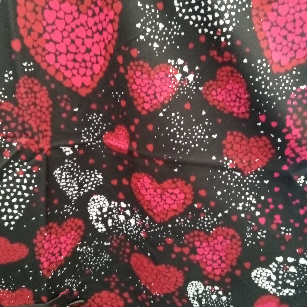 Print Top - Red White Hearts