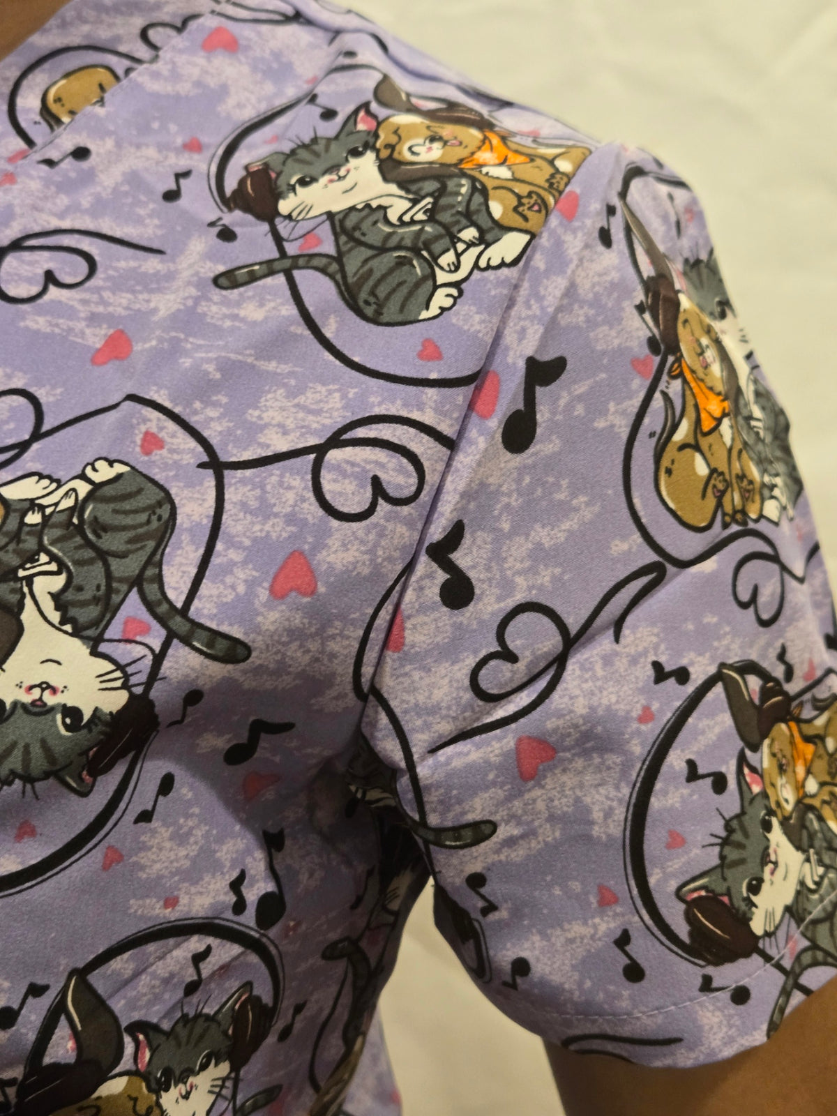 Print Top Purple Paws To My Beat