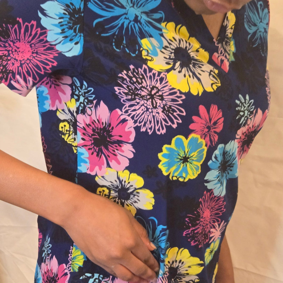Print Top Vivid Floral