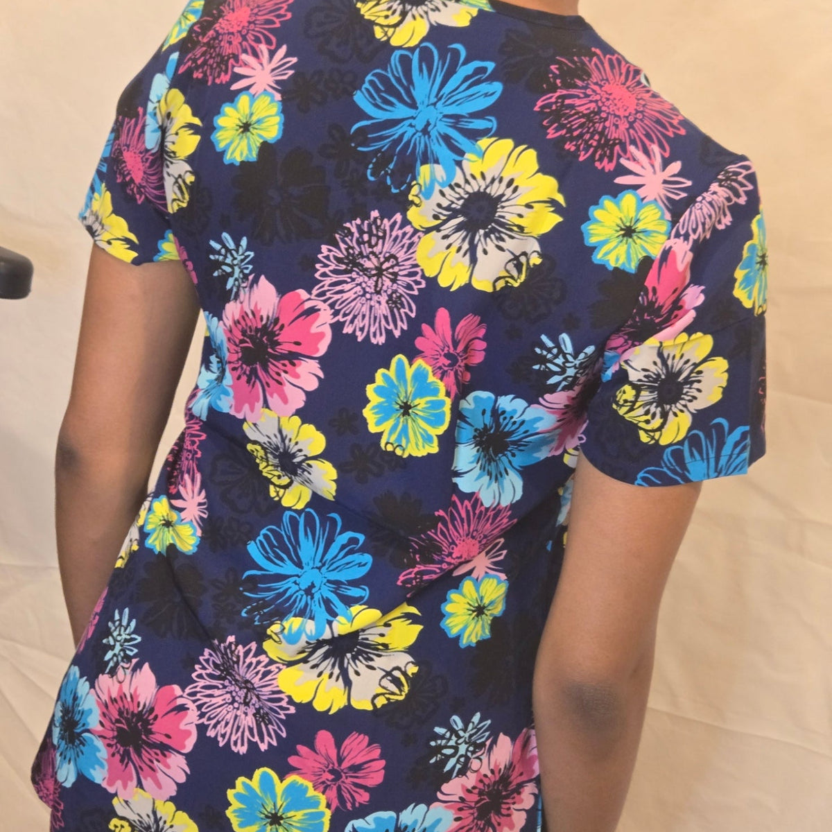 Print Top Vivid Floral
