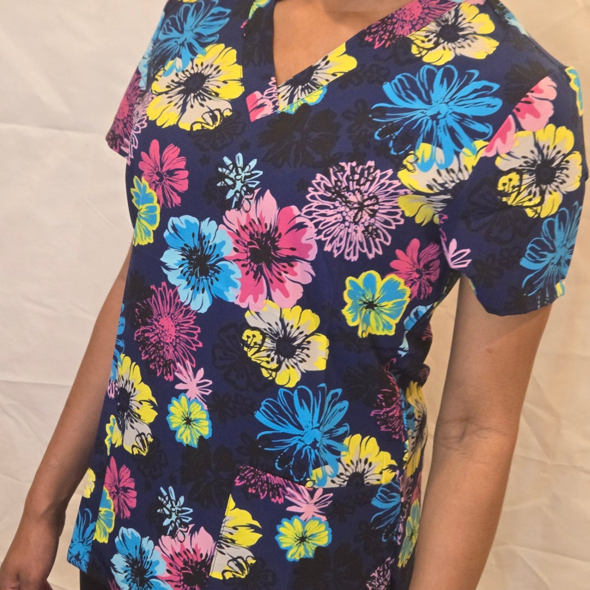 Print Top Vivid Floral