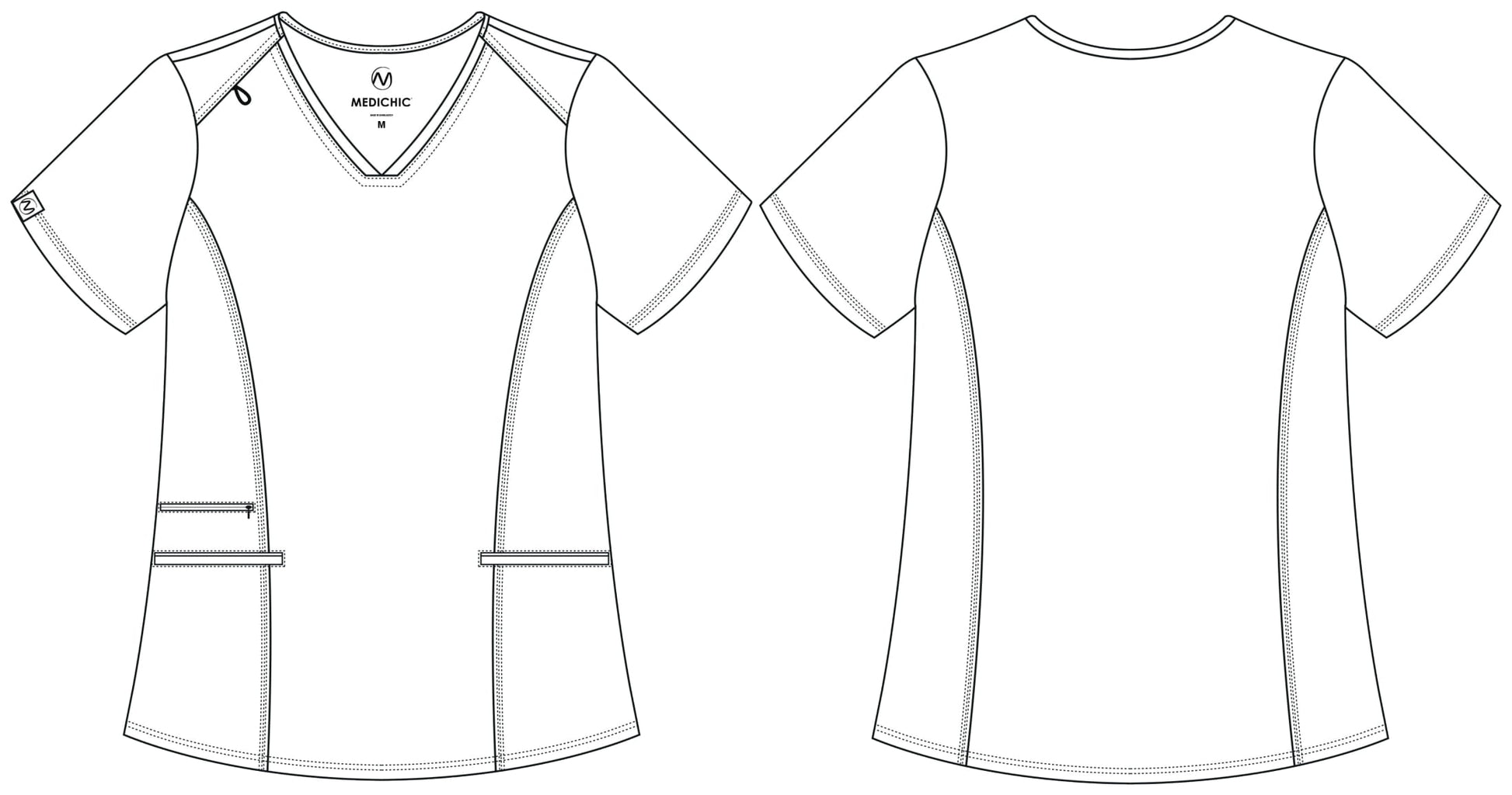 Medichic Green Apple V-Neck Zipper pants - Ruth