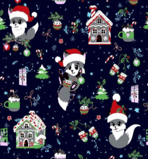 Print Top - Merry Foxmas