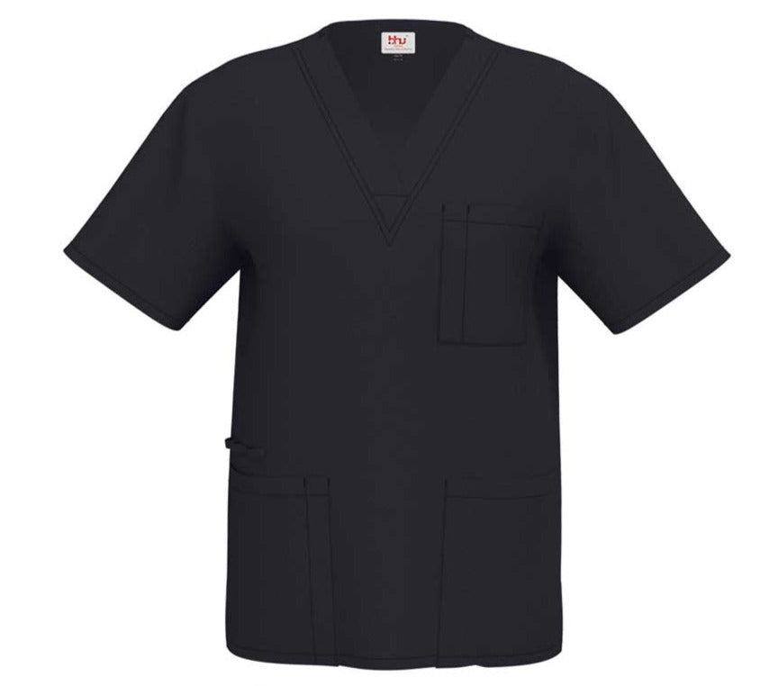 Beverly Hills Black Jogger Stretch Scrub Top
