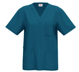 Beverly Hills Caribbean Jogger Stretch Scrub Top