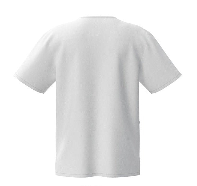 Beverly Hills White Unisex Jogger Stretch Scrub Top