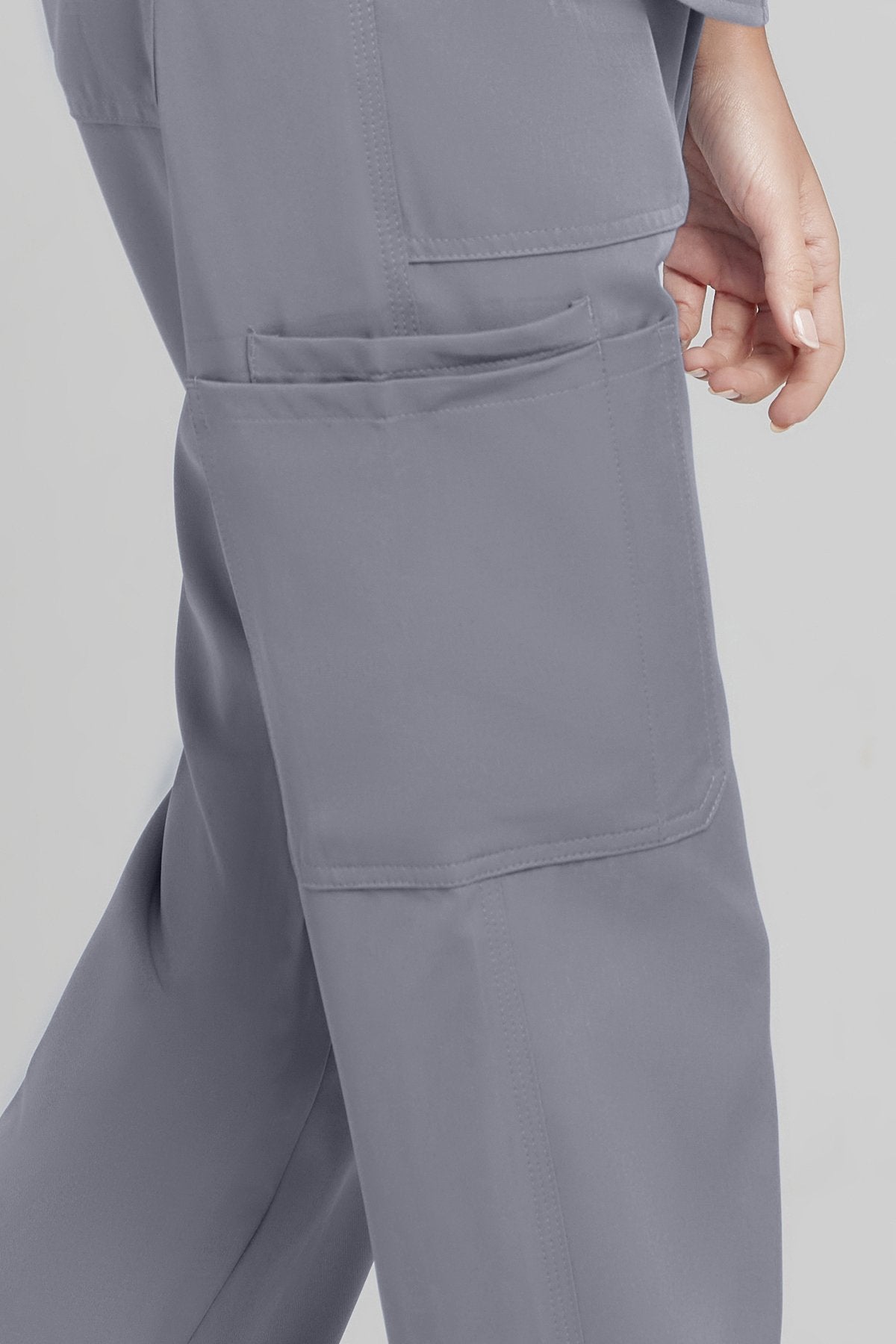 Medichic Grey Straight Leg Pant - Terri
