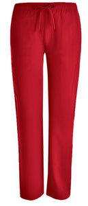 Beverly Hills Unisex Red Stretch Scrub Pants