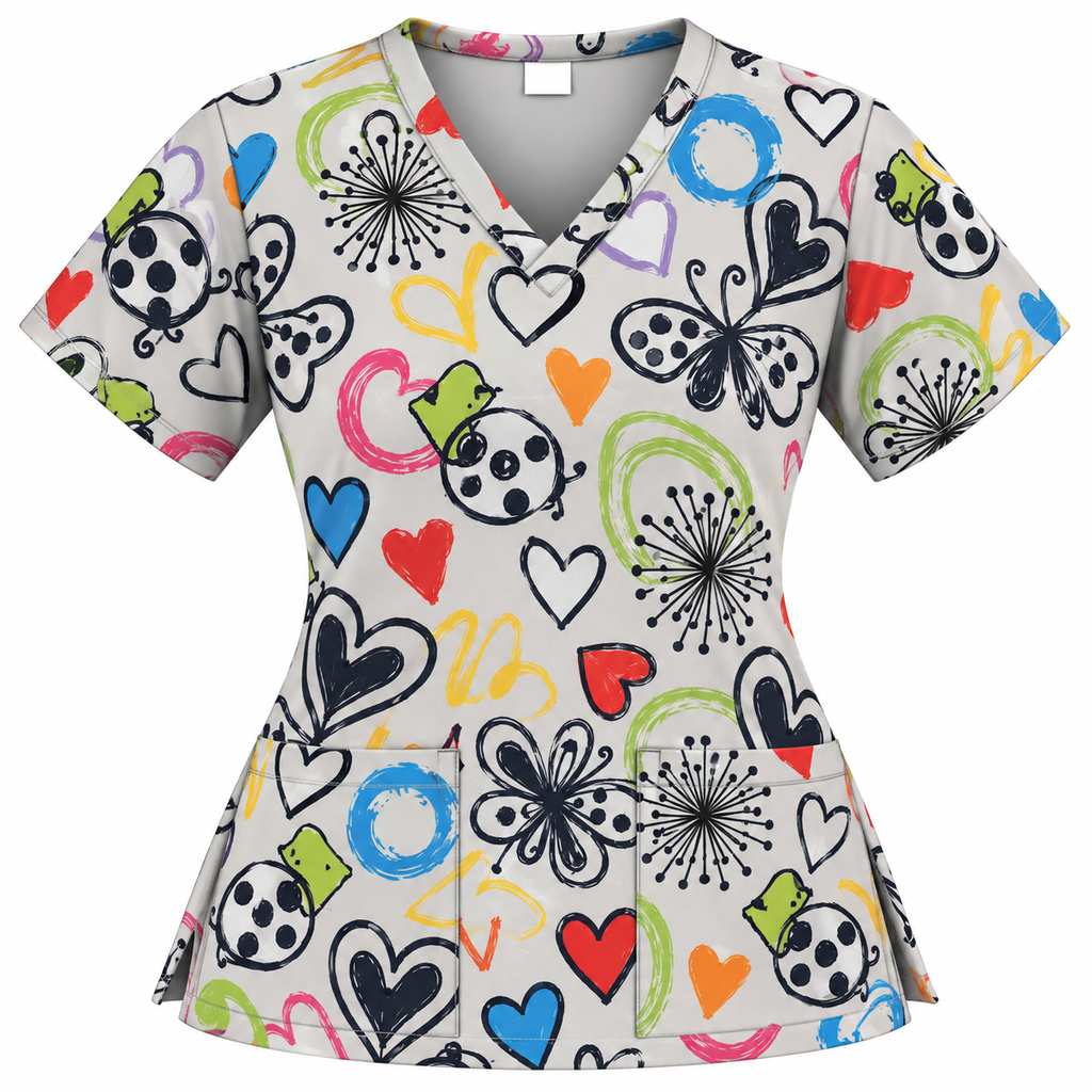 Print Top Spring Time Plus Size