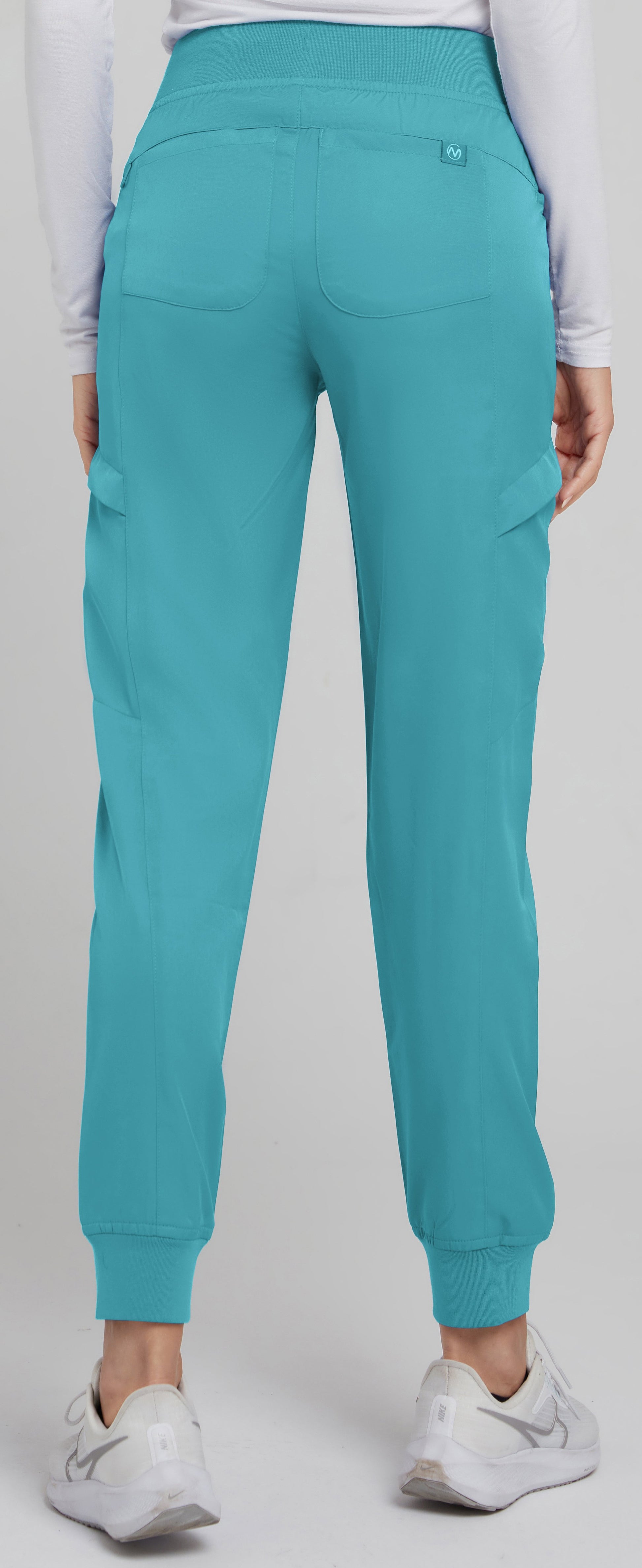 Medichic Teal Knit Waist Jogger Pant - April