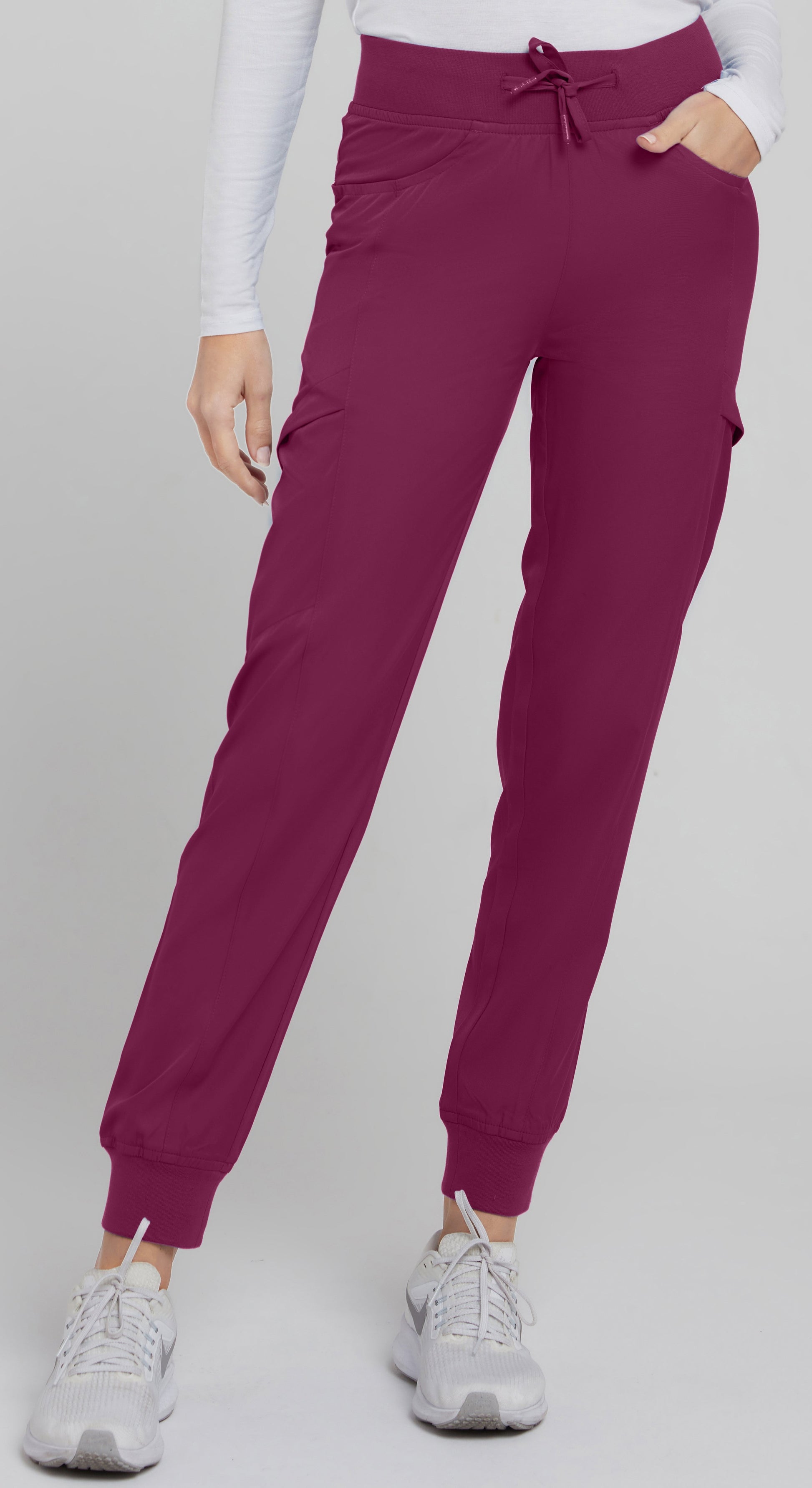 Medichic Wine Knit Waist Jogger Pant - April
