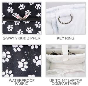 Multi-purpose Tote Bag Waterproof - Footprints