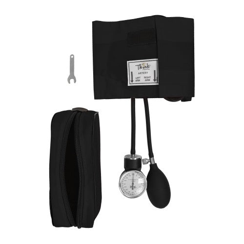 Adult Aneroid Sphygmomanometer - Black