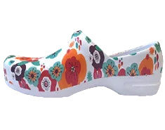 Slip Resistant Floral Print Shoe/Clog